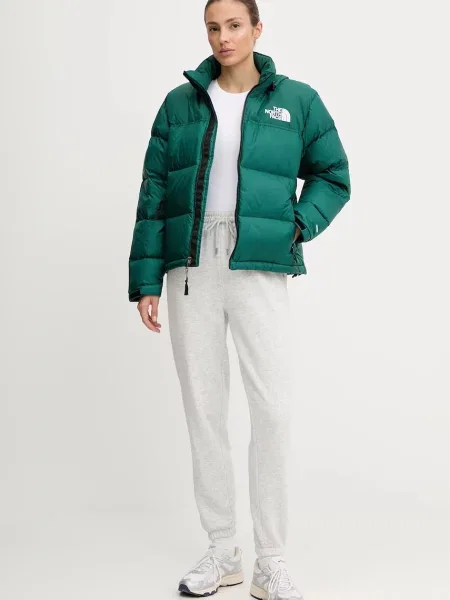 The North Face geacă de puf Retro Nuptse de iarnă verde