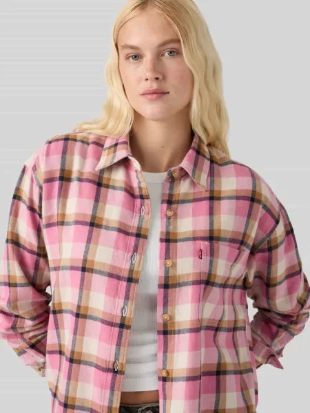 Bluzka z długim rękawem o kroju relaxed fit z czystej bawełny Levi's