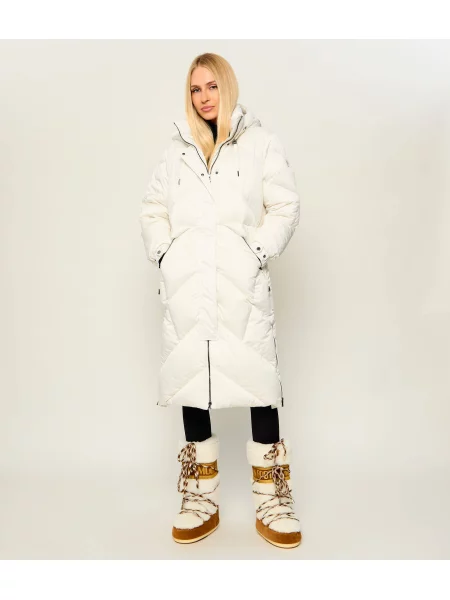 Bogner De puf palton Ginny-D alb