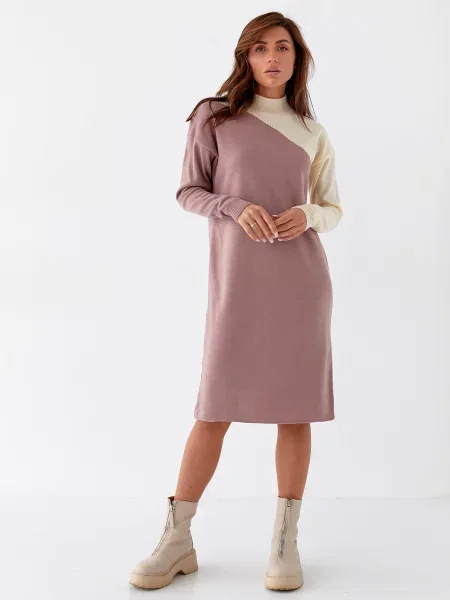 Сукня міді MarSe бузковий