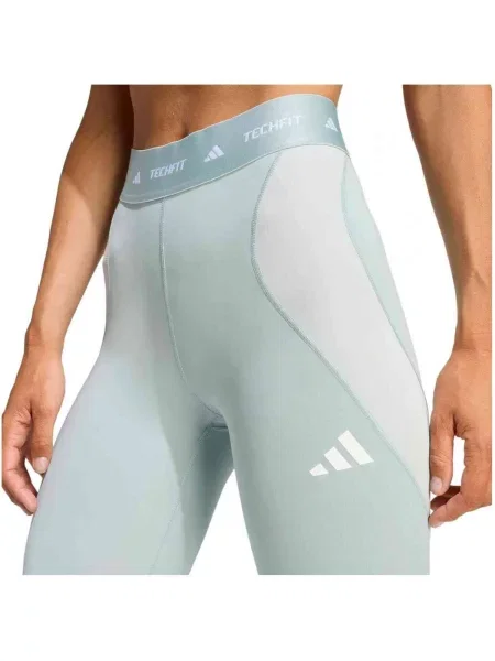 ADIDAS PERFORMANCE Športové nohavice pastelovo zelená / biela modrá