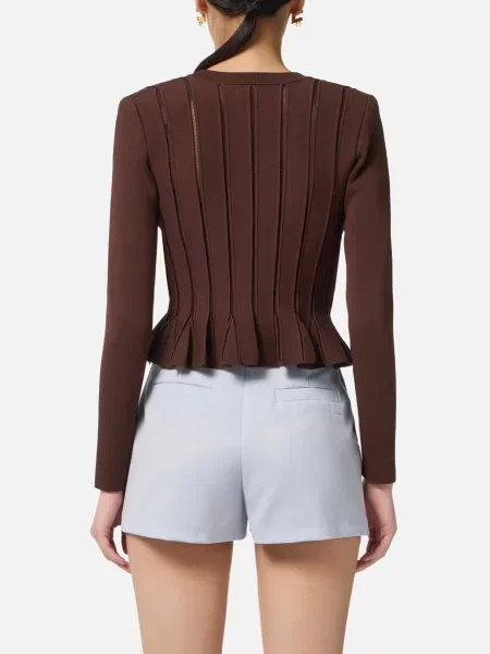 Свитер Elisabetta Franchi коричневый