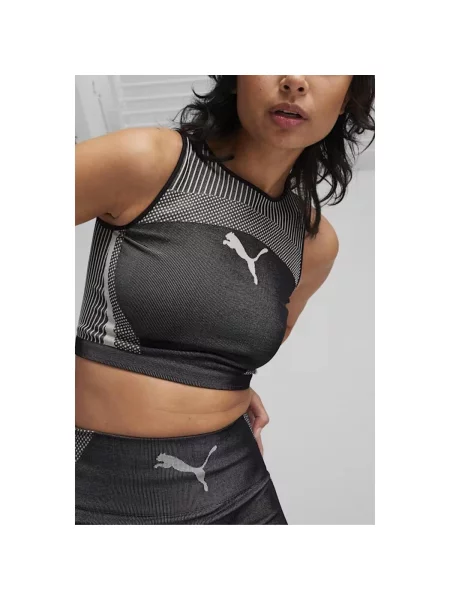 Decupat top Puma Yellow negru