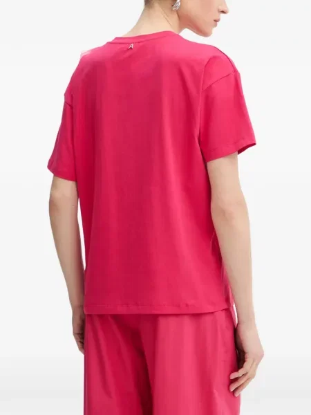 Tricou Twinset cu volane roz