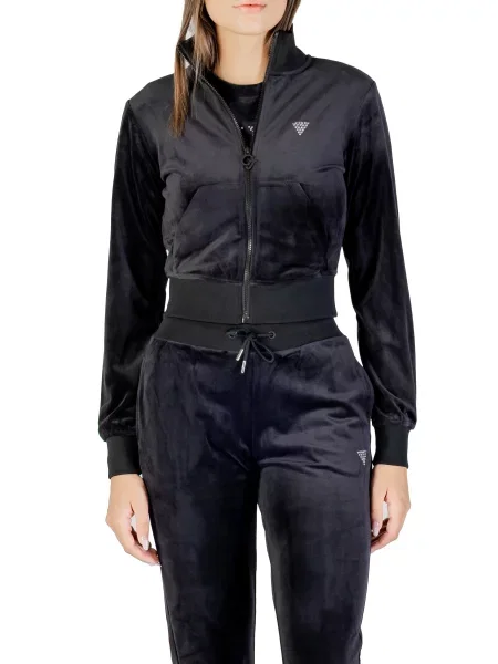 GUESS Hanorac COUTURE' negru