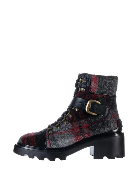 Botine Tod's în carouri gri