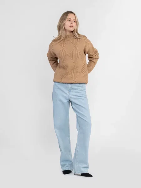 Кофти та светри Arber вовна/поліестер бежевий