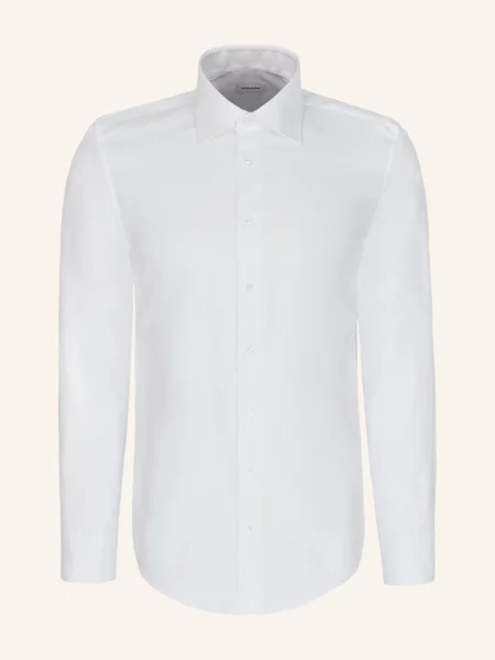 Seidensticker Koszula Biznesowa O Kroju Slim Fit weiss biała