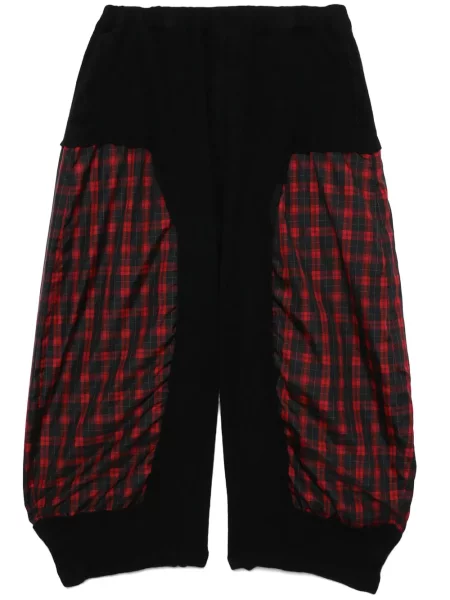 Pantaloni Black Comme Des Garçons în carouri negru