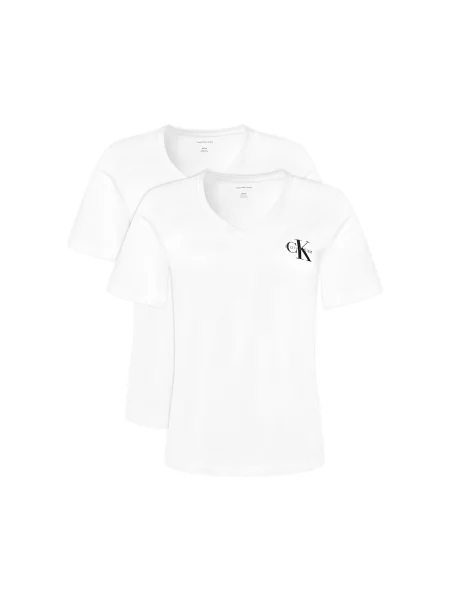 Calvin Klein Jeans Set 2 majice Šarena Regular Fit bijela