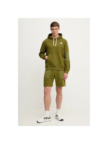 Bluza z kapturem The North Face frotte zielona