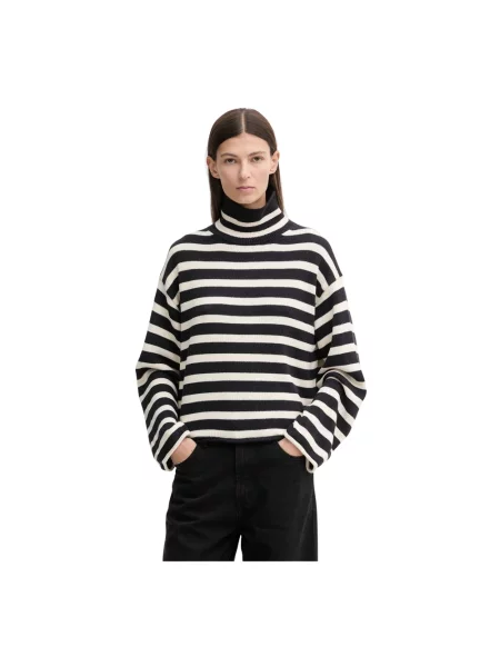 Sweter z golfem Marc O'polo niebieski