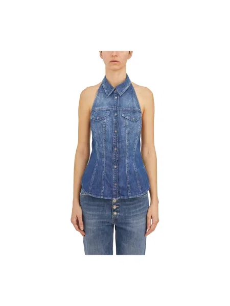 Kamizelka Dondup bez rękawów niebieska