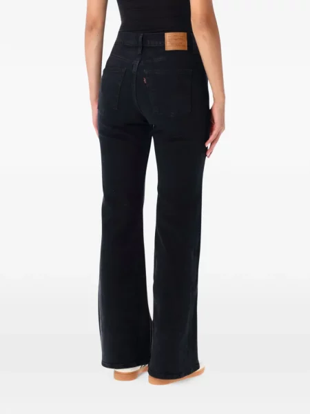 Levágott öves magas derekú szoknya Levi's® fekete