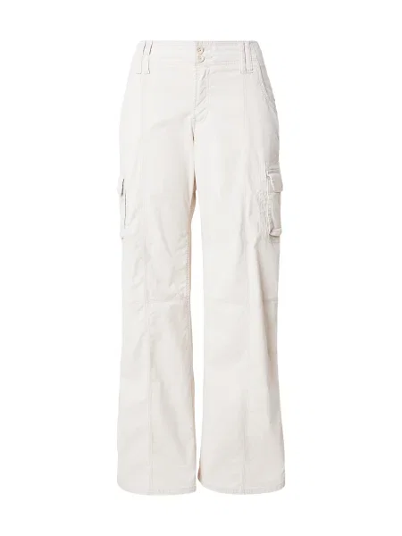 HOLLISTER Pantaloni cu natural alb