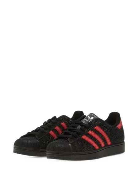 Sneakerși Adidas Superstar cu imagine cu model floral roșu