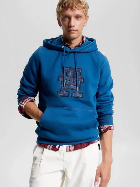 Толстовка Tommy Hilfiger з аплікацією синя