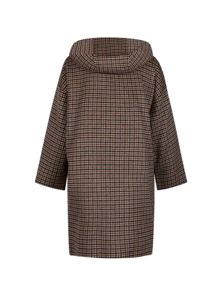 Palton Weekend Max Mara cu glugă maro