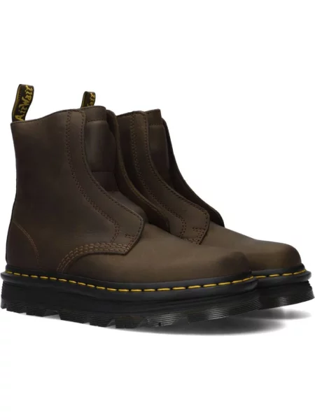 Botki Dr. Martens brązowe