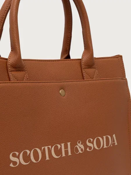 Кожаная сумка шоппер Scotch & Soda
