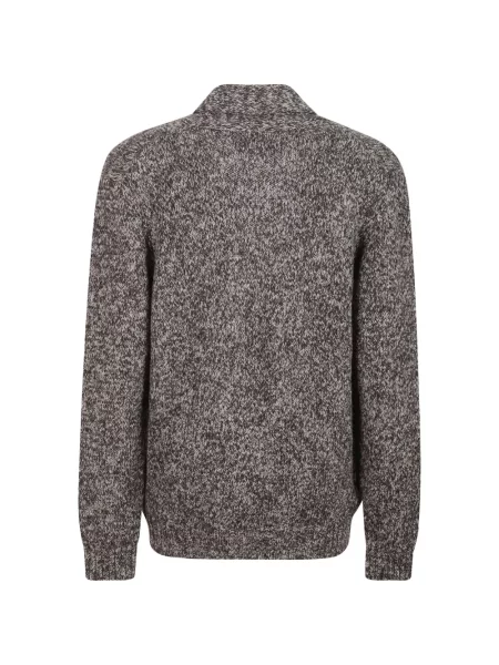Gulerat cardigan Tagliatore tricotate maro