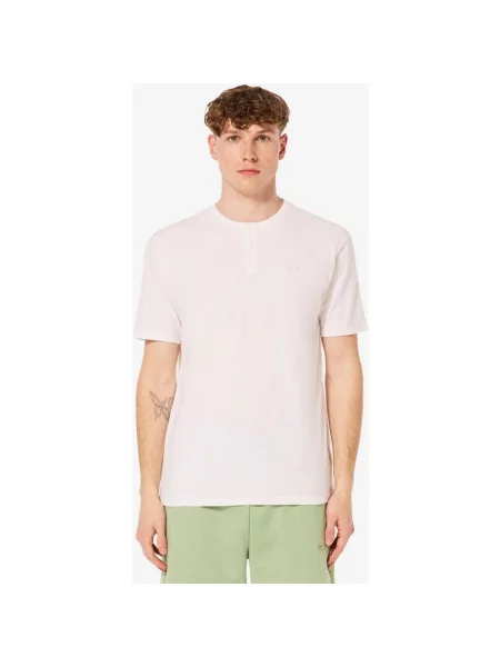 Koszulka Oakley Relax Henley Krótki Rękaw Puro XL biały