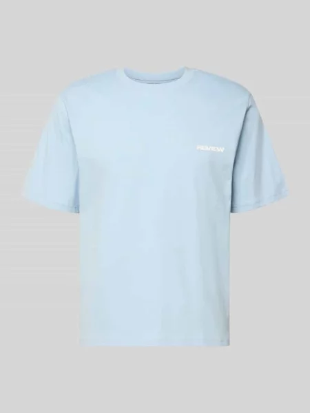 T-shirt z logo i okrągłym dekoltem Review