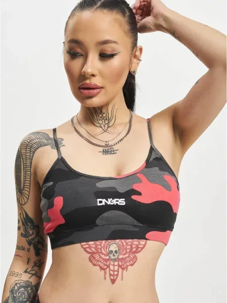 Камуфлажен сутиен Dangerous Dngrs сиво