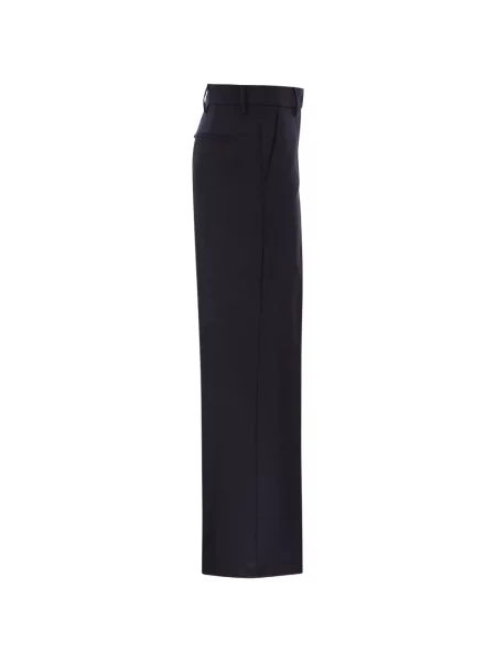 Pantaloni Weekend Max Mara de lână albastru