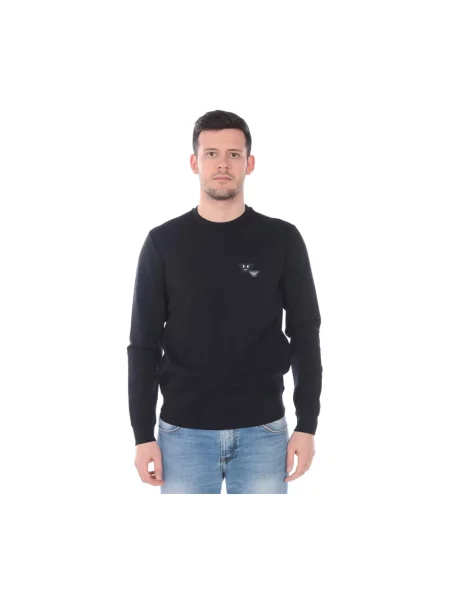 Bluza z kapturem Emporio Armani z kapturem czarna