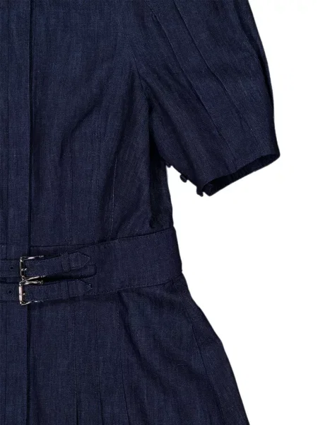 Cu centură rochie midi Gabriela Hearst albastru