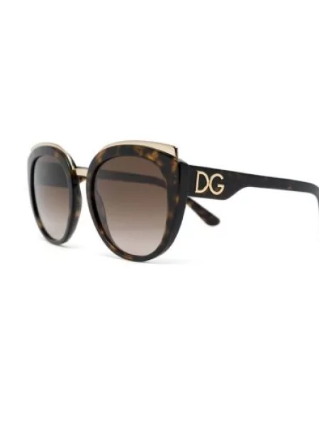 Sluneční brýle Dolce & Gabbana Eyewear s potiskem hnědé