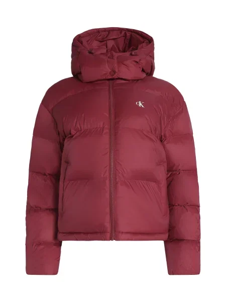 Calvin Klein Jeans Geacă de iarnă ESSENTIAL roşu închis