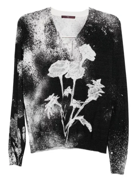 Top High cu imagine negru