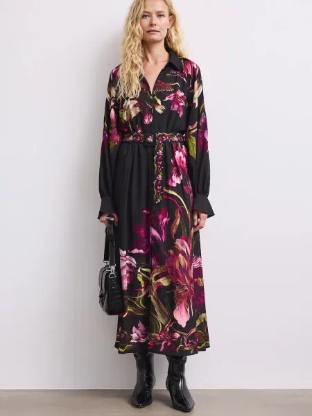 Medicine rochie cu vâscoză negru