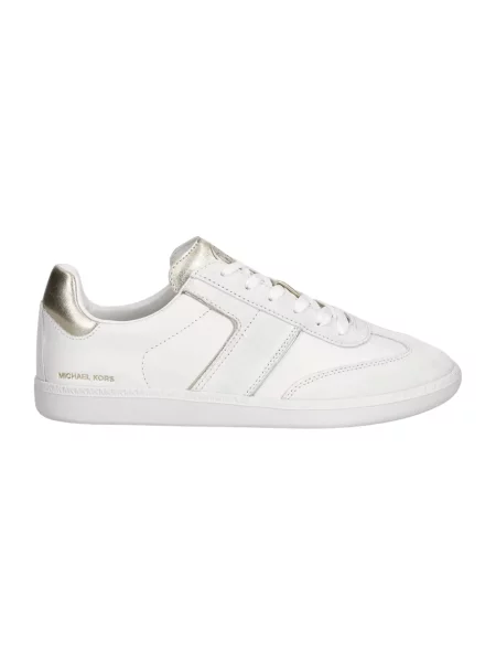 Sneakersy Michael Kors sznurowane skórzane białe