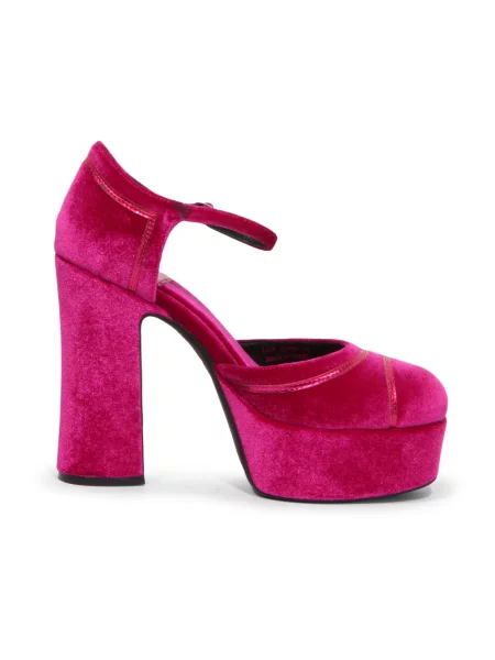 Aksamitna czółenka Jeffrey Campbell różowa
