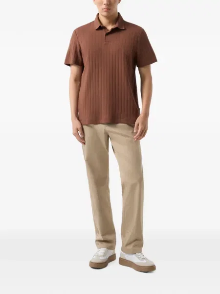 Tricou polo Bogner tricotate maro