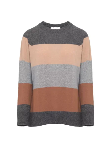 Sweter Kangra z kaszmiru brązowy