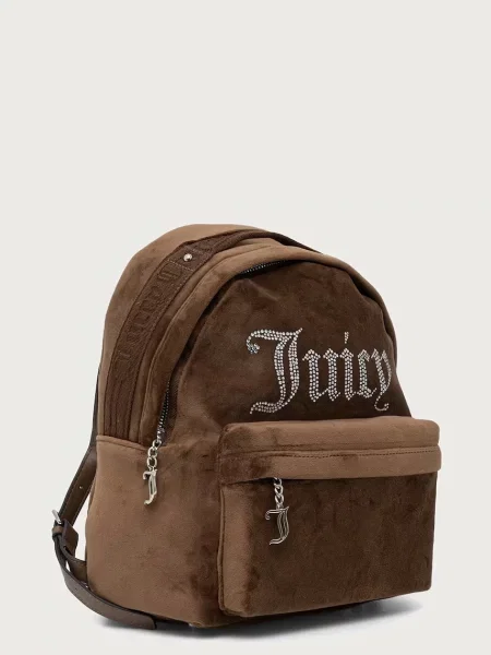 Juicy Couture nahrbtnik velur KIMBERLY rjava