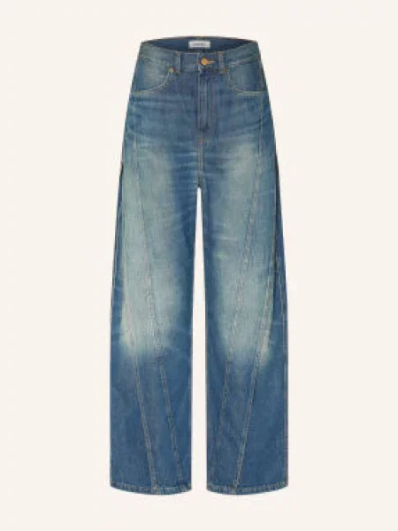 Sandro Jeansy Wide Leg blau niebieskie