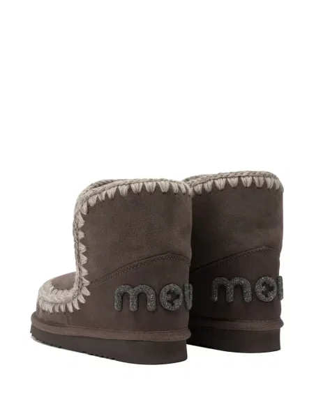 Cizme scurte Mou din piele de căprioară maro