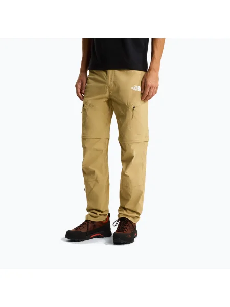 Мъжки туристически панталони The North Face Exploration Regular Tapered Convertible khaki stone бежово