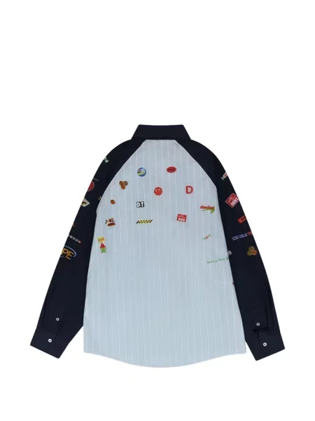 Csíkos farmering Denim Tears kék