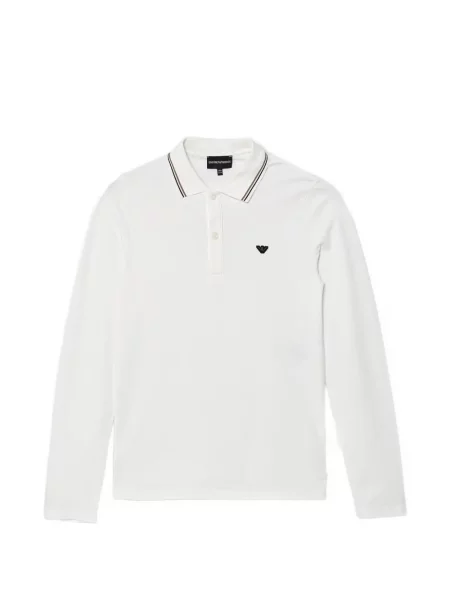 Koszulka polo dziecięca Emporio Armani biała