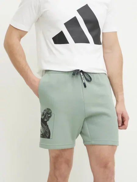 Adidas Спортни шорти Star Wars The Mandalorian™ зелен