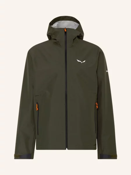 Salewa bunda do deště Puez Aqua 4 PTX tmavě olivová