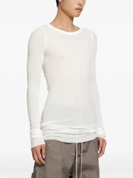 Lung tricou Rick Owens alb