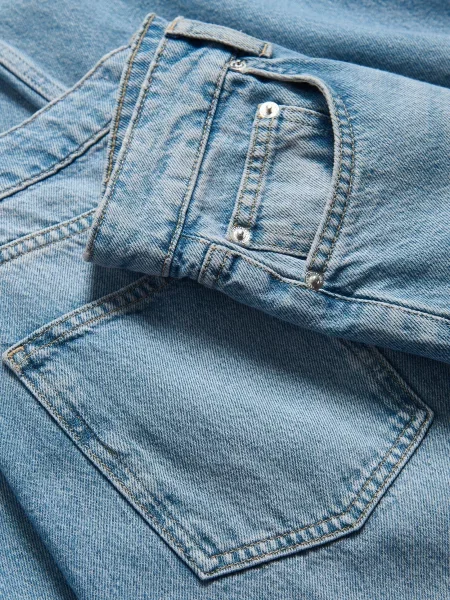 Reserved Джинси barrel leg синій