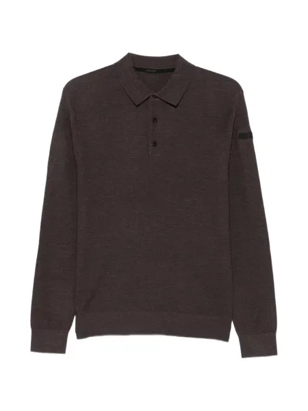 Lung tricou polo Rrd maro